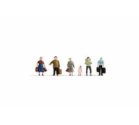 NOCH Tt Figurines Voyageurs, Modélisme pour Maquette de Train, Peinte Main