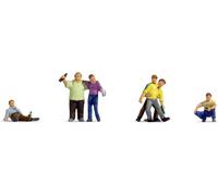 NOCH TT Ivréé peint, debout, assis, allongé