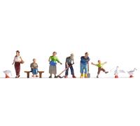 NOCH TT Paysans Et Dindes Miniatures Figurines Pour Modèles Ferroviaires 1:120