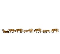 NOCH Vaches, Brun Foncé en Plastique Ideal pour Rural Scènes, Voie N