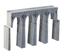 NOCH® Viaduc en Moellons avec Structure en Mousse Rigide Droit pour Voie H0