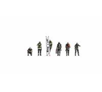 Noch Z Figurines de pompiers 3D avec impression 3D colorée Z pour les amis des pompiers, parfait pour le modélisme