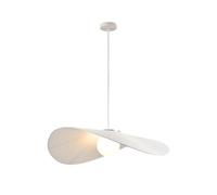 NOCHX Lampe Suspendue De Style Moderne Nordique Chapeau Français Tissu Restaurant Lustre Créatif Simplicité Hauteur Réglable Salle À Manger Salon Lampes Suspendues Lumière Chambre(80cm)