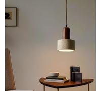 NOCHX Wabi Sabi Style Lampe Suspendue E27 Jaune Cave Stone Pendentif Lampe Chambre À Coucher Lustre Au Bord du Lit Créatif Homestay Retro Restaurant Nordique Petites Lumières Suspendues(A12cm)