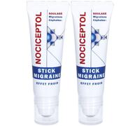 Nociceptol Stick Migraine Effet Froid Rouleau 2x10 ml