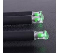 Nock de flèche automatique pour tir à l'arc,3 pièces,Nock éclairé pour id7.6 mm,boulon d'arbalète,queue de flèche lumineuse - Type 3pcs green