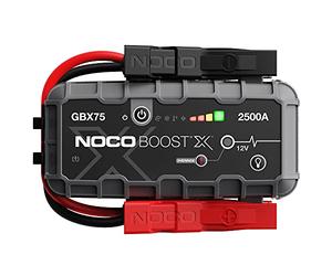 NOCO Boost X GBX75: Booster Batterie UltraSafe 2500A - Démarreur Lithium 12V Portable avec Powerbank et Chargeur USB - pour Moteurs Essence 8,5L et Diesel 6,5L