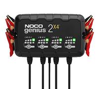 NOCO GENIUS2X4 : Chargeur de Batterie Intelligent 8A 6V/12V (4 Bancs de 2A) - Maintien Automatique, Charge Lente & Désulfateur - Protection Surcharge & Compensation Thermique - Plomb & Lithium