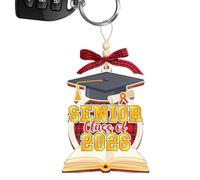 Nocsitey 2026 Graduate Christmas Ornament,Pendentif 2D en Acrylique | Décoration de Remise de diplôme lycée | pour Sapin, cheminée, Porte, intérieur, Classe, Voiture