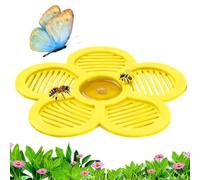 Nocsitey Bain d'abeille pour jardin, bol papillon flottant en forme de fleur - Bain pollinisateur extérieur - pour jardin, cour, pelouse, patio, balcon, terrasse, étang, fontaine, cour extérieure