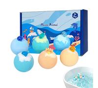 Nocsitey Kit De Boules De Bain,6 Pièces Bio Douces Artisanales - Coffret De Boules De Bain Moussantes Et Salines Pour Filles | Pour À Domicile Détente Jeux Cadeaux Anniversaire