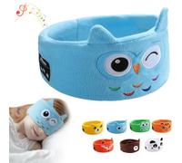 Noctone - Kids, masque nuit enfant élastique, bandeau Bluetooth mignon, doux et confortable, Bluetooth V5.0, volume réglable, idéal pour la conduite ou l'heure du coucher (B)