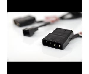 Noctua NA-SAC1 : Kit de Câbles Adaptateurs 3x NA-AC1 pour Ventilateurs 3-Pin vers Connecteur PSU 4-Pin, Circuit en Boucle, 111x150x29mm, 63g