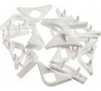 Noctua NA-SAVP1 chromax.white, Silentblocs Anti-Vibration pour Ventilateur Noctua 140 & 120 mm (16 pièces, Blanc)