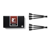 Noctua Câbles répartiteurs NA‑SC1 Sx2 – 3 sorties, 4 broches PWM – Lot de 2 13 cm Noir