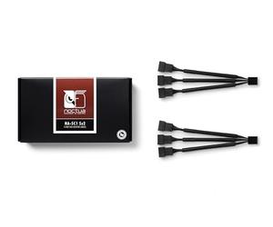 Noctua NA-SC1 Sx2, Câble Répartiteur PC 3 sorties Lot de 2 | Câbles Répartiteurs 4 Broches PWM, Compatibles avec Ventilateurs 3 Broches, Gaine Robuste et Résistant à la Chaleur, Lot de 2