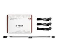 NA-SEC1 chromax.black - Rallonge de câble d'alimentation de ventilateur - MLI à 4 broches (F) pour MLI à 4 broches (M) - 30 cm - noir