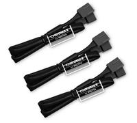 Noctua NA-SEC1 chromax.black, Câbles-Rallonges de Ventilation, 3/4 Broches (30 cm, Noir)