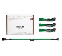 Noctua NA-SEC1 chromax.green, Câbles-Rallonges de Ventilation, 3/4 Broches (30 cm, Vert)