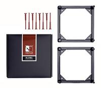 Noctua NA-SFMA1, Adaptateurs pour Fixation de Ventilateurs sur Radiateurs de Watercooling, 140 vers 120 mm (2 pièces, Noir)