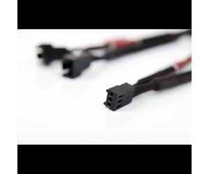 Noctua NA-SYC2 : Kit de câbles en Y NA-YC2 pour ventilateurs 3-broches, gestion de 2 ventilateurs via un seul connecteur, Noir, 111x29x150mm, 58g