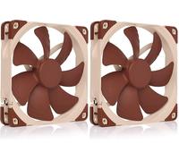 Noctua NF-A14 PWM, Ventilateur Silencieux Haut de Gamme, 4 Broches (140 mm, Marron) (Lot de 2)