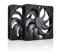 Noctua Ventilateur 140 mm NF-A14x25 G2 PWM – Kit 2x Push-Pull chromax.black (Noir)
