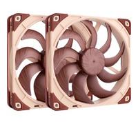 Noctua Ventilateurs NF-A14x25 G2 PWM Sx2-PP Kit avec deux ventilateurs Push-Pull / côte à côte Brun