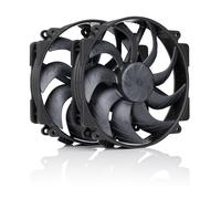 Noctua NF-A14x25r G2 PWM Sx2-PP chromax.black, Kit avec Deux Ventilateurs pour Installation Push-Pull ou Côte à Côte (Noir)
