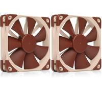 Noctua NF-F12 PWM, Ventilateur Silencieux Haut de Gamme, 4 Broches (120 mm, Marron) (Lot de 2)