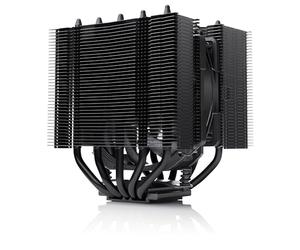 Noctua NH-D12L chromax.black, Ventirad CPU Double Tour Discret et Puissant | Kit Ventirad Compact et Silencieux, Hauteur 145mm, 5 Caloducs, Ventilateur 120mm, pour Intel & AMD, Compatibilité RAM Totale