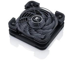 Noctua NV-FS2, Kit de Ventilation Multifonction pour le Refroidissement d’appareils, Doté du Célèbre Ventilateur NF-A12x25 120 mm, d’un Joint Anti-Vibration et de Silentblocs (Noir)
