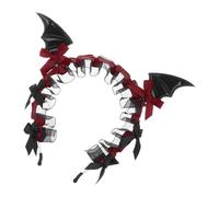 Nocturnal Bat Crown - Dark Gothic Tiara, Velvet Creature Hairpiece, Lightwe | Gothic Cosplay Headband Bat Headband Gothis Cosplayer Stage Performance Themed Event Party Film Making Masquerade School Play