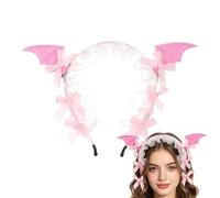 Nocturnal Bat Crown - Dark Gothic Tiara, Velvet Creature Hairpiece, Lightwe | Gothic Cosplay Headband Bat Headband Gothis Cosplayer Stage Performance Themed Event Party Film Making Masquerade School Play