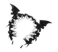 Nocturnal Bat Crown - Dark Gothic Tiara, Velvet Creature Hairpiece, Lightwe | Gothic Cosplay Headband Bat Headband Gothis Cosplayer Stage Performance Themed Event Party Film Making Masquerade School Play