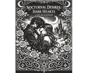 NOCTURNAL DESIRES: DARK HEARTS: An Adult Romantasy Gothic Coloring Book Featuring Vampires, Witches, Werewolves and more.