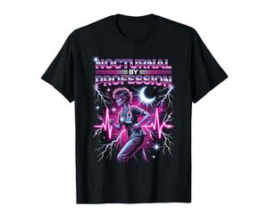 Nocturnal par Profession, infirmière urgentiste Synthwave T-Shirt