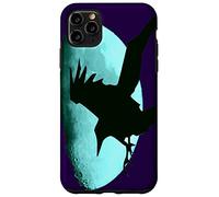 Nocturnal Raven Once in A Blue Moon Art Halloween Art Coque pour iPhone 11 Pro Max
