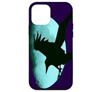Nocturnal Raven Once in A Blue Moon Art Halloween Art Coque pour iPhone 12 Mini