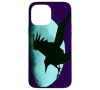 Nocturnal Raven Once in A Blue Moon Art Halloween Art Coque pour iPhone 13 Pro Max