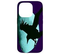 Nocturnal Raven Once in A Blue Moon Art Halloween Art Coque pour iPhone 14 Pro