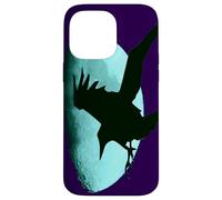 Nocturnal Raven Once in A Blue Moon Art Halloween Art Coque pour iPhone 14 Pro Max