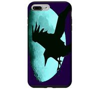 Nocturnal Raven Once in A Blue Moon Art Halloween Art Coque pour iPhone 7 Plus/8 Plus