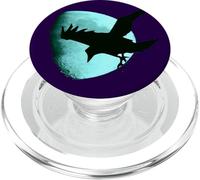 Nocturnal Raven Once in A Blue Moon Art Halloween Art PopSockets PopGrip pour MagSafe