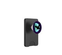 Nocturnal Raven Once in A Blue Moon Art Halloween Art PopSockets PopWallet pour MagSafe