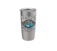 Nocturnal Survivor Night Shift Nurse Medical Coffee Gobelet isotherme en acier inoxydable double paroi