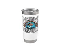 Nocturnal Survivor Night Shift Nurse Medical Coffee Gobelet isotherme en acier inoxydable double paroi