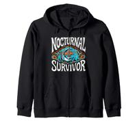 Nocturnal Survivor Night Shift Nurse Medical Coffee Sweat à Capuche
