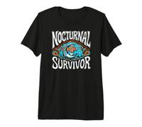 Nocturnal Survivor Night Shift Nurse Medical Coffee T-Shirt Haut de Gamme