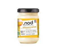 .NOD - Mayonnaise Bio onctueuse et légère, saveur délicate pour vos recettes gourmandes (pot 180g) - Le lot de 3